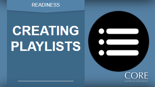 READINESS Software | Playlist Creation